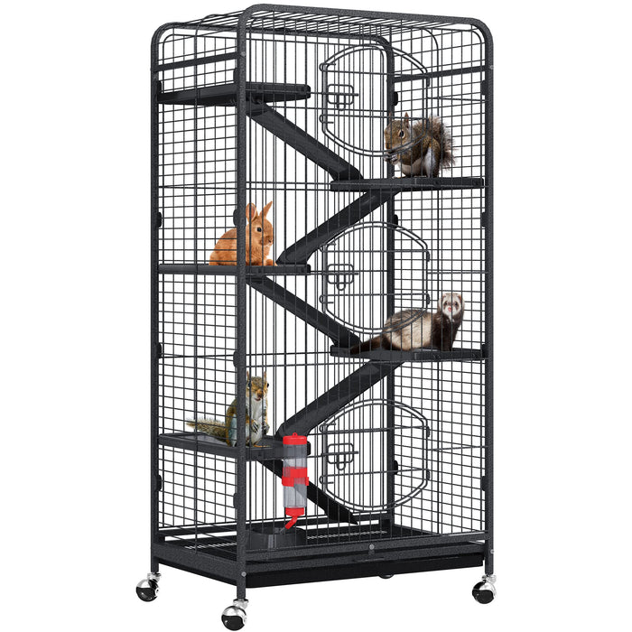 Spacious Multi-Level Small Animal Cage