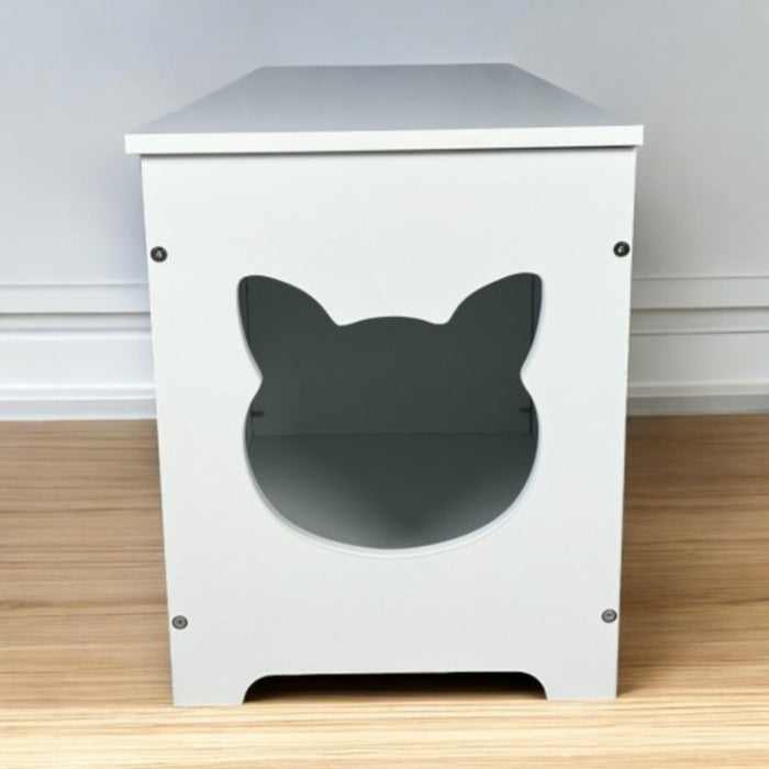 Top-Opening Cat Litter Box Enclosure Furniture Cat Port