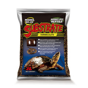 Package of vermiculite reptile substrate with turtle image and product features listed on front