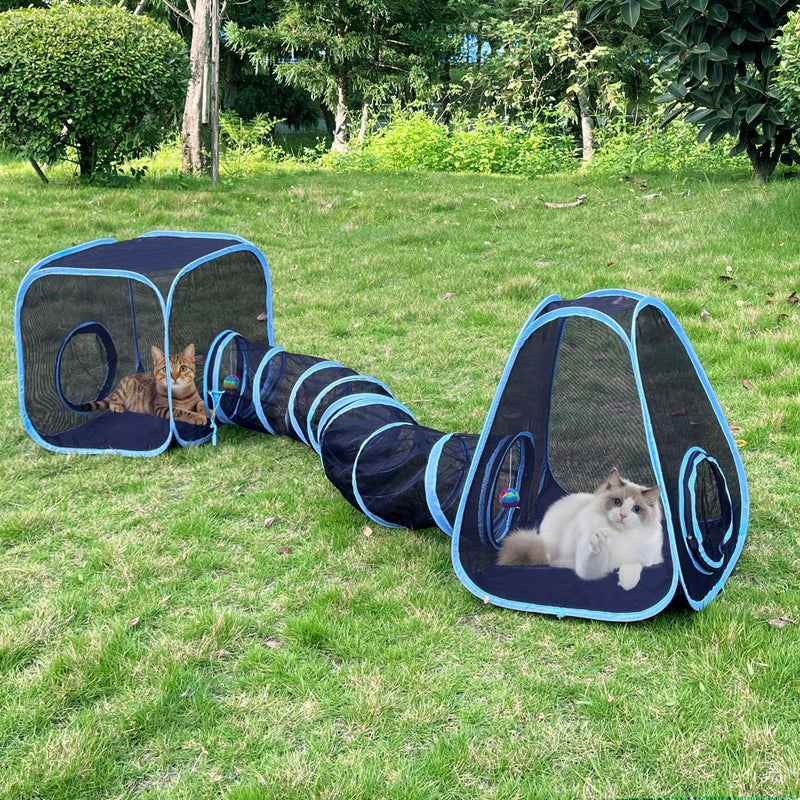 Versatile Cat Tunnel and Tent Playset