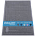 Gray waterproof cat litter trapper mat with brick pattern and blue Vivaglory brand label