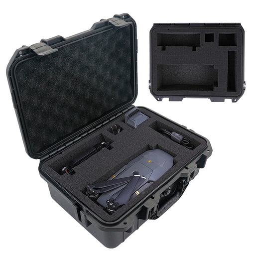 Waterproof hard case provides secure camera and drone storage with impact protection
