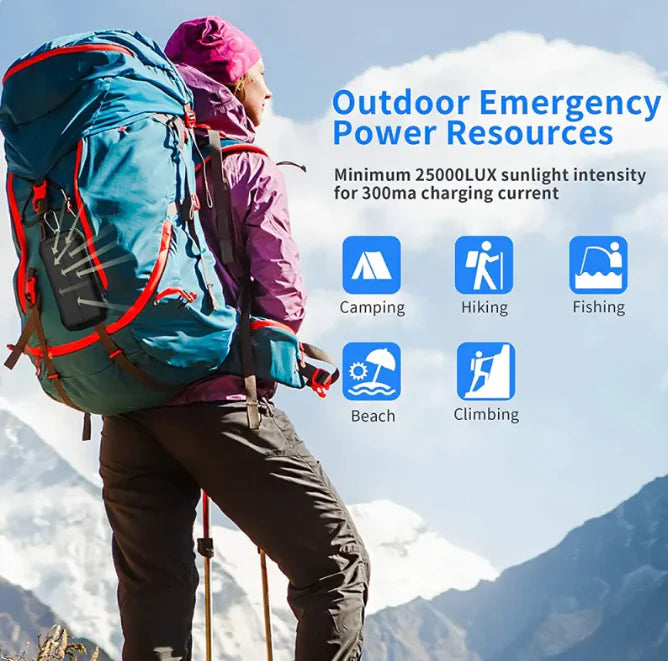 Solar 26800mAh Power Bank with USB-C Fast Charge