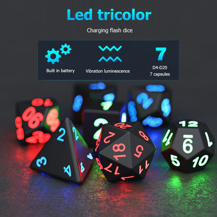 Luminous LED Dice Set